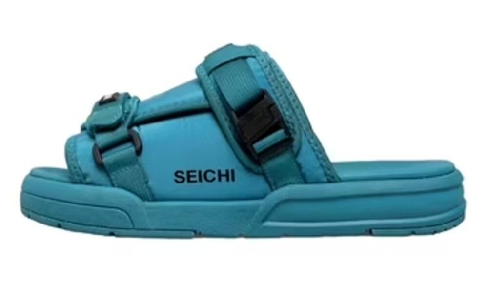 Seichi Mens Yoroi V2 Slide Sandals US 8 EU 41 Forest Green Blue NIB